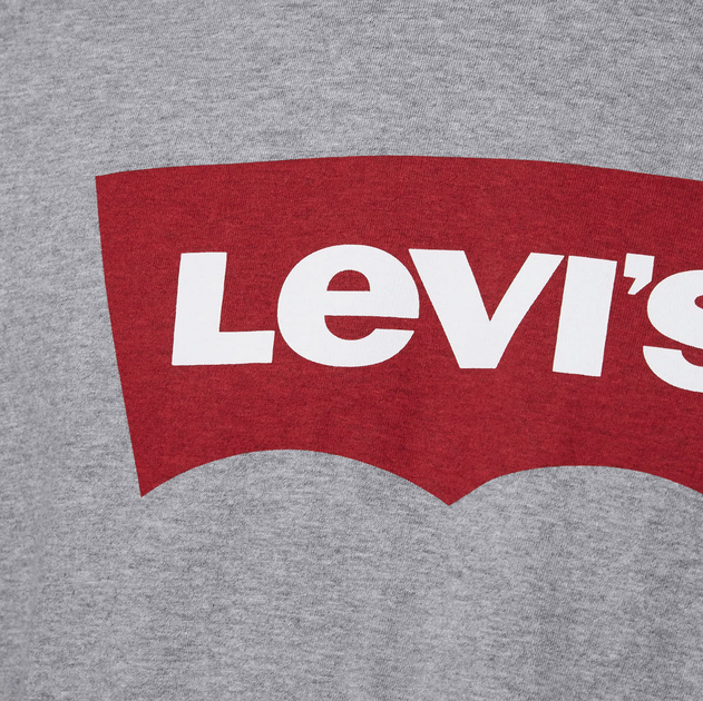 Koszulka męska bawełniana Levi's Graphic Setin Neck 17783-0138 L Szara (5415211983236) - obraz 4
