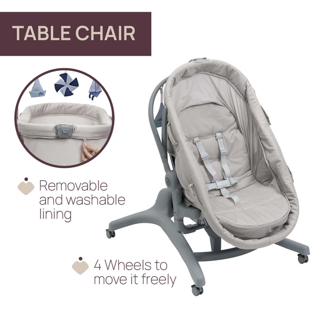 Дитяче ліжечко багатофункціональне Chicco Baby Hug Pro 5 в 1 Бежеве (8058664173273) - зображення 14
