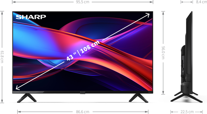 Telewizor Sharp 43" 43GD2225E - obraz 8