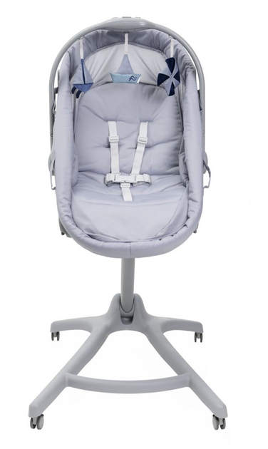 Дитяче ліжечко багатофункціональне Chicco Baby Hug Pro 5 в 1 Сіре (8058664173259) - зображення 4