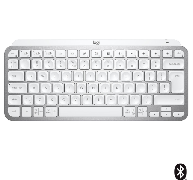 Клавиатура Logitech MX Keys Mini For Mac Wireless Illuminated Pale Grey (920-010526) - изображение 2