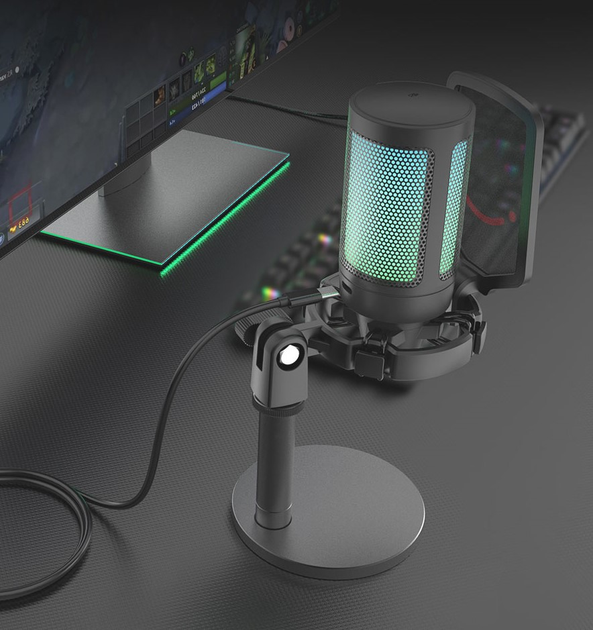 Mikrofon pojemnościowy Fifine A6 Ampligame RGB (4820216972061) - obraz 3