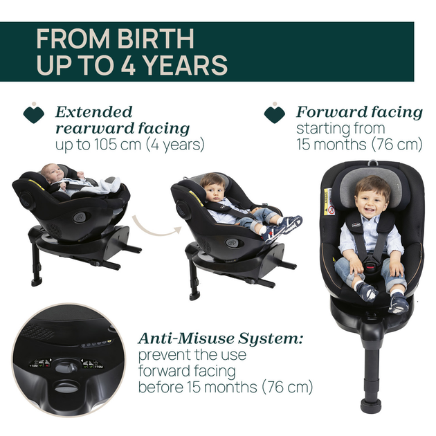 Fotelik samochodowy dla dzieci Chicco Seat105 i-Size 40-105 cm Szary (8058664181742) - obraz 11