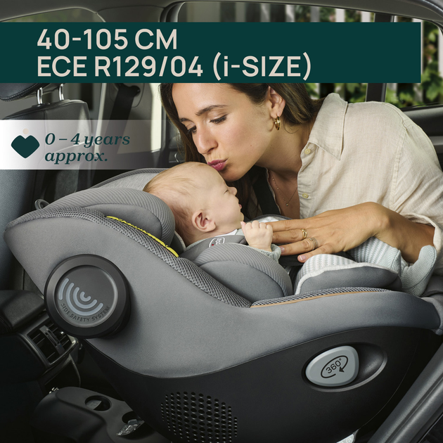 Fotelik samochodowy dla dzieci Chicco Seat105 i-Size 40-105 cm Szary (8058664181742) - obraz 17