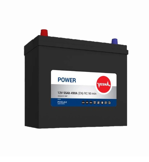 Акумулятор Vesna Japan 55 Ah/12V "1" (+ слева) - Фото 1 Акумулятор Vesna Japan 55 Ah/12V "1" (+ слева) - зображення 1