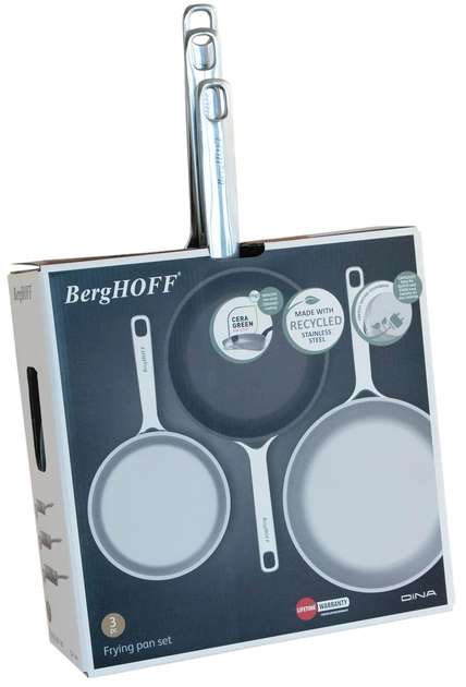 Набір сковорідок Berghoff Helix Dina 3 предмети (5413821379135) - зображення 4