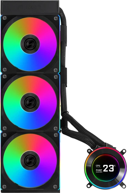Система жидкостного охлаждения Lian Li HydroShift II LCD-C 360CL Black (G89.GHS2LCD36RB.00) - изображение 2