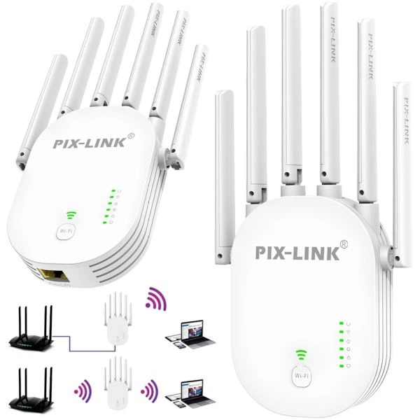 Усилитель WiFi сигнала ретранслятор Wi-Fi PIX-LINK LV-WR60T 300Mbps 2.4 GHz репитер точка доступа White (17964) - Фото 6 Усилитель WiFi сигнала ретранслятор Wi-Fi PIX-LINK LV-WR60T 300Mbps 2.4 GHz репитер точка доступа White (17964) - изображение 6