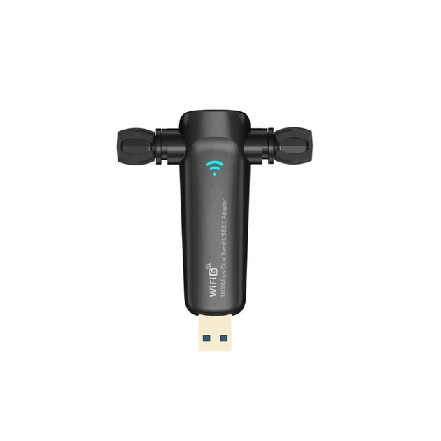 Беспроводной сетевой адаптер Вай-фай двухдиапазонный PIX-LINK AX1800 LV-UAX04 Wi-Fi USB 2.4/5GHz Black (17961) - Фото 3 Беспроводной сетевой адаптер Вай-фай двухдиапазонный PIX-LINK AX1800 LV-UAX04 Wi-Fi USB 2.4/5GHz Black (17961) - изображение 3