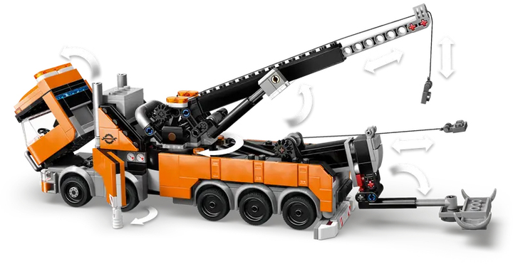 Конструктор LEGO City Евакуатор з краном-маніпулятором 793 елементов (60467) - зображення 5