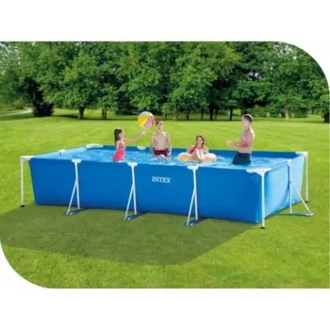 Каркасный семейный прямоугольный бассейн Intex "Mini Frame Pool" 28274 7127л - изображение 2