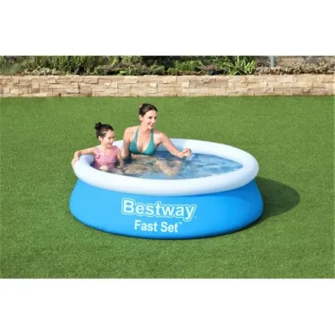 Детский надувной бассейн со сливным клапаном Bestway 57392, 183х51см, 940 л - изображение 3
