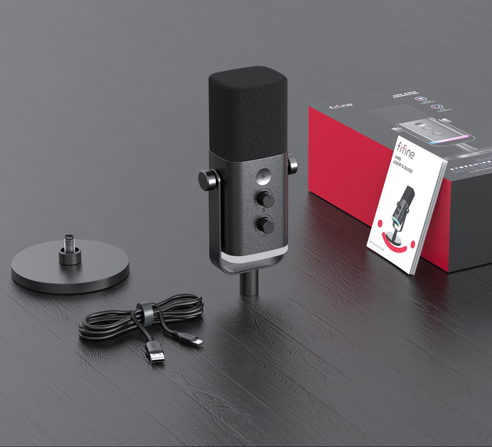 Mikrofon dynamiczny Fifine AM8 XLR/USB (4820216972092) - obraz 6