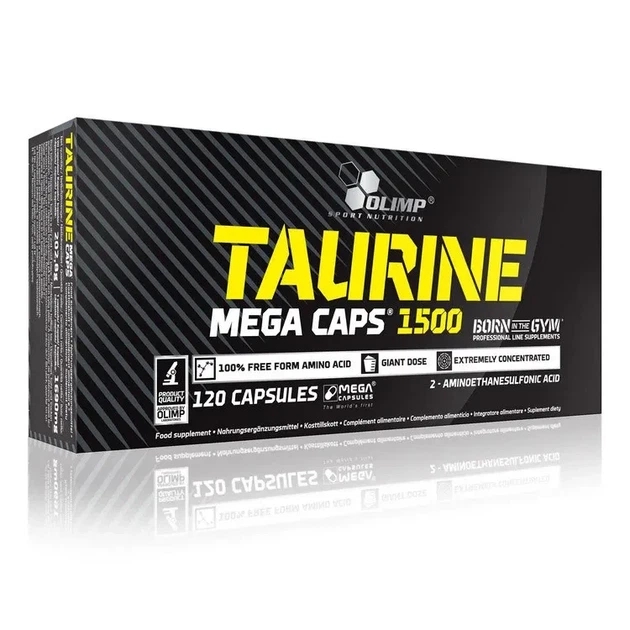 Таурин 1500 мг Taurine, Olimp, 120 капсул - Фото 1 Таурин 1500 мг Taurine, Olimp, 120 капсул - изображение 1