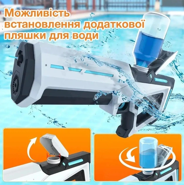 Водяной пистолет. Бластер с аккумулятором и автоматической накачкой воды. Водяной бластер! - изображение 7