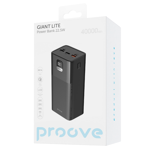 Повербанк Proove Giant Lite 22.5W 40000mAh - Фото 2 Повербанк Proove Giant Lite 22.5W 40000mAh - изображение 2