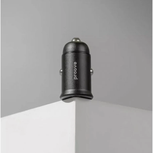 Автомобильное зарядное устройство Proove Tiny Power 20W (USB+Type-C) Black - Фото 3 Автомобильное зарядное устройство Proove Tiny Power 20W (USB+Type-C) Black - изображение 3
