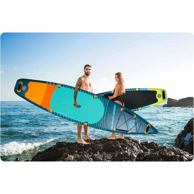 Nadmuchiwana deska SUP Neo Sport Reefbreak 350 x 81 x 15 cm z wiosłem, pompką i torbą do przechowywania 170301 (5903890626952) - obraz 12