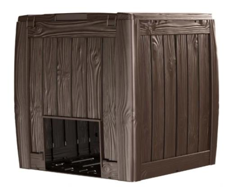 Компостер садовий Keter Deco Composter With Base 340 L з дном коричневий (231600) - изображение 1
