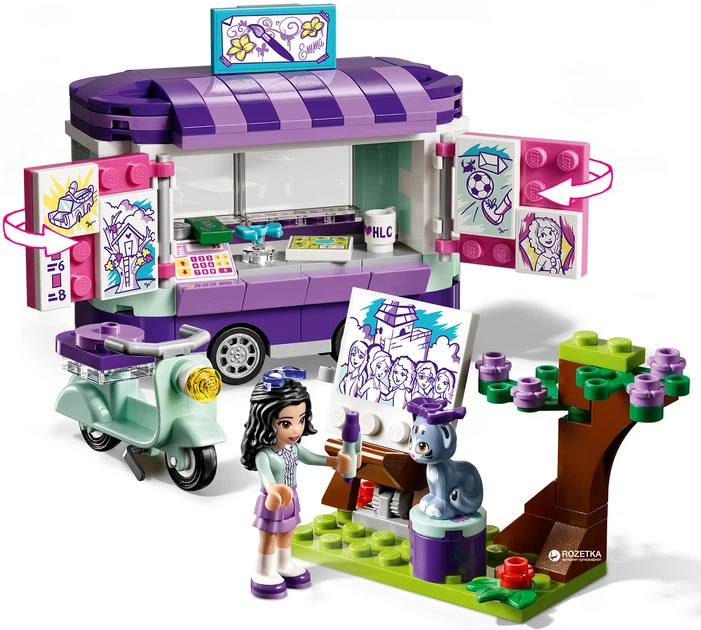 Конструктор LEGO Friends Мольберт Эммы 210 деталей (41332