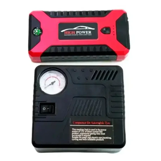 Пускозарядное устройство Jump Starter Pump с компрессором 29B 99800 mAh - изображение 3