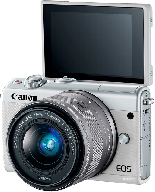 Фотоаппарат Canon EOS M100 15-45mm IS STM Kit White (2210C048AA