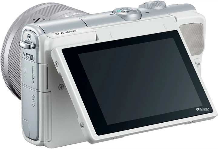 Фотоаппарат Canon EOS M100 15-45mm IS STM Kit White (2210C048AA