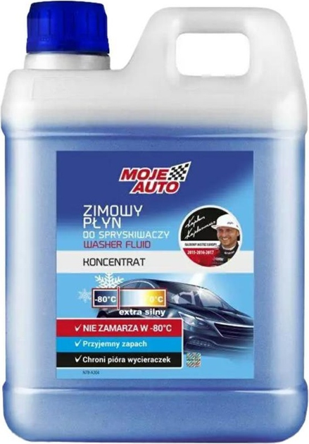 Zimowy koncentrat do spryskiwaczy Moje Auto -80°C 1 litr (5905694017417) - obraz 1