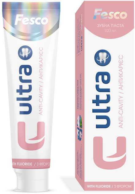 Зубна паста Fesco Ultra Anti-cavity 100 мл (4820204701963) - зображення 2