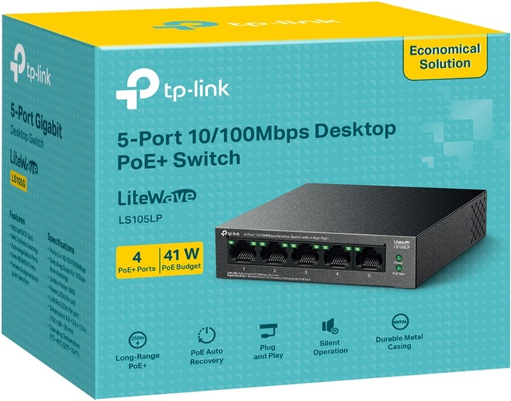 Комутатор TP-LINK LS105LP - зображення 6