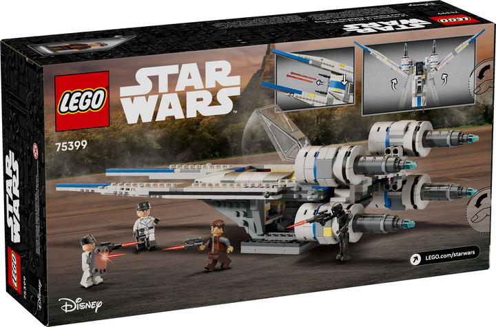 Конструктор LEGO Star Wars Винищувач U-Wing Повстанців 594 елемента (75399) - зображення 9