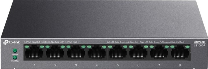 Комутатор TP-LINK LS108GP - зображення 1