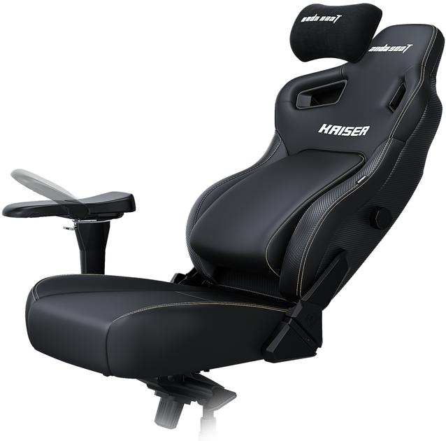 Fotel gamingowy Anda Seat Kaiser 4 XL Elegant Black (AD12YDDC-XLL-20-B-PV/C) - obraz 2
