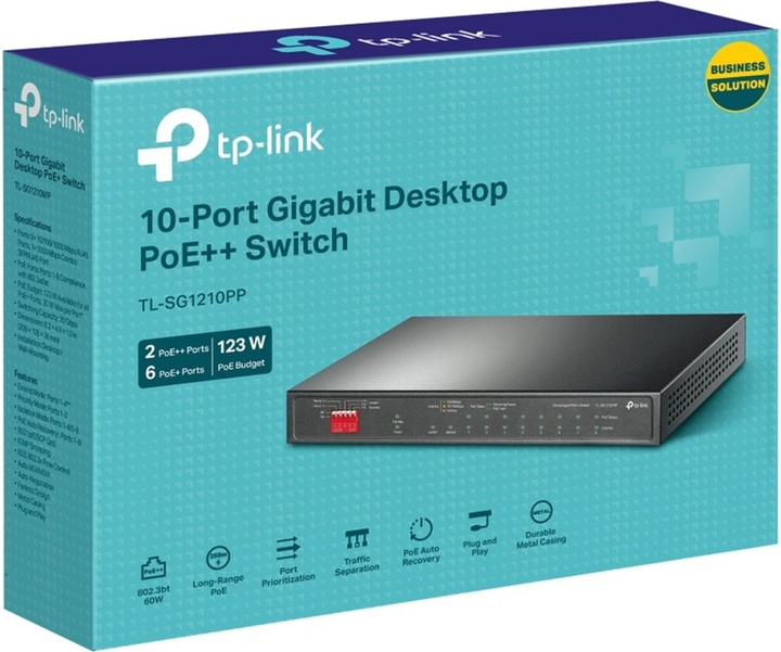 Przełącznik TP-LINK TL-SG1210PP - obraz 6