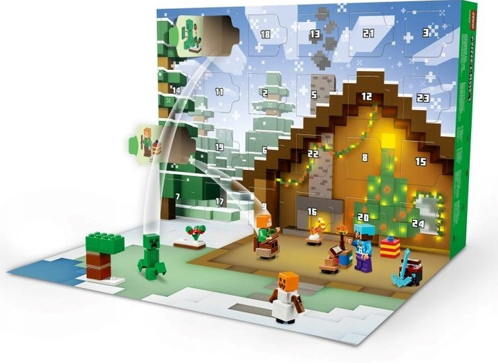 Конструктор LEGO Minecraft Адвент - календар 2025 300 деталей 21280 (5702017815374) - зображення 2