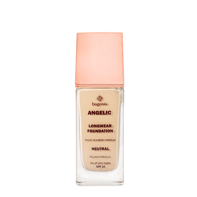 Стойкая тональная база для лица Bogenia Angelic Longwear Foundation BG605 30 мл, 003 Neutral - Фото 2 Стойкая тональная база для лица Bogenia Angelic Longwear Foundation BG605 30 мл, 003 Neutral - изображение 2