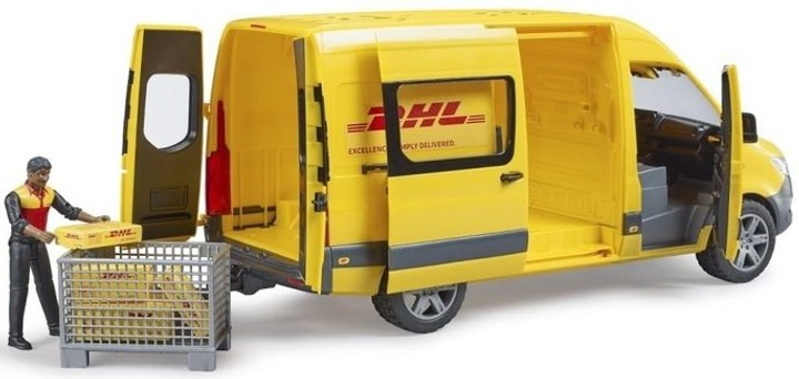 Zestaw Bruder Mercedes-Benz Sprinter DHL z figurką 2671 (4001702026714) - obraz 3