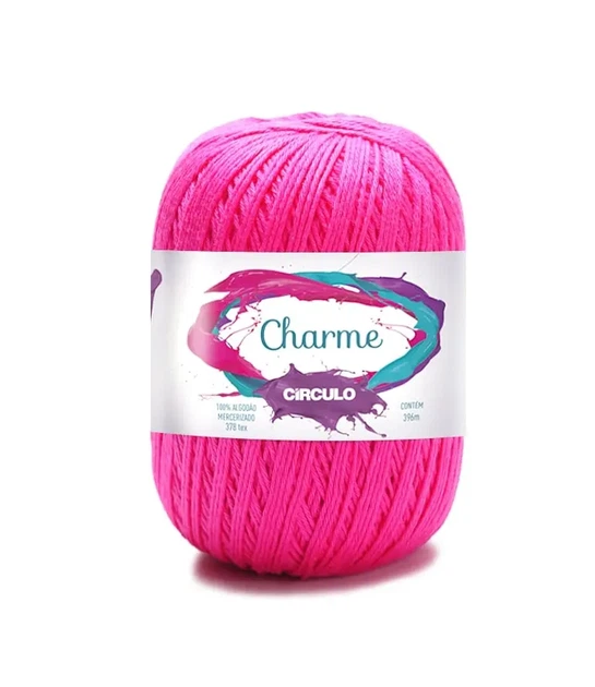 6156 CHARME пряжа (100% мерс.бавовна, 150гр. 396м. ), рожевий - Фото 1 6156 CHARME пряжа (100% мерс.бавовна, 150гр. 396м. ), рожевий - изображение 1