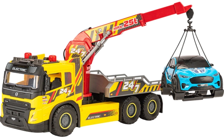 Ігровий набір Dickie Toys Евакуатор Volvo з машинкою зі звуковим та світловим ефектом 55 см (3749039) (4006333093449) - зображення 5