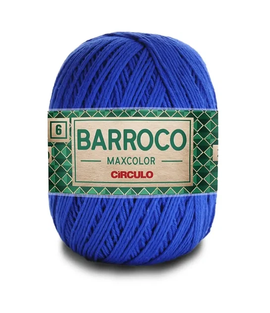 2829 BARROCO MAXCOLOR 6 пряжа (100% бавовна, 200гр. 226м), синій - Фото 1 2829 BARROCO MAXCOLOR 6 пряжа (100% бавовна, 200гр. 226м), синій - изображение 1