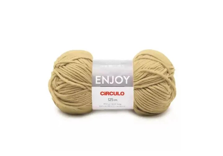 7837 ENJOY пряжа (100% акрил.100г .125м.), бежевий - Фото 1 7837 ENJOY пряжа (100% акрил.100г .125м.), бежевий - изображение 1
