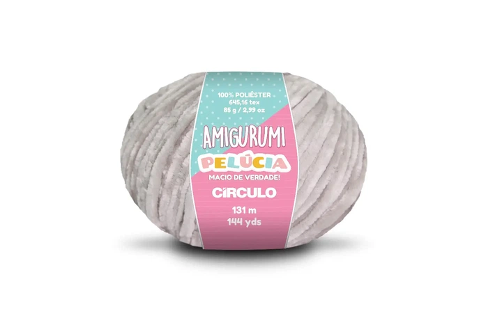 8008 AMIGURUMI PELUCIA пряжа (100% поліестер, 85гр. 131м. ), світло-сірий - Фото 1 8008 AMIGURUMI PELUCIA пряжа (100% поліестер, 85гр. 131м. ), світло-сірий - изображение 1