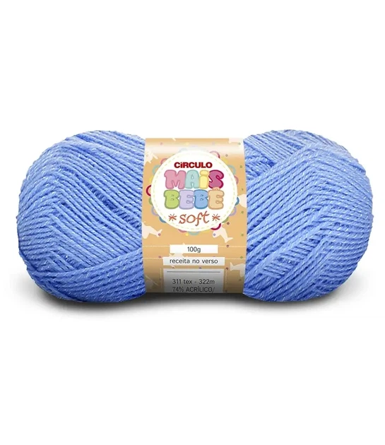 541 MAIS BEBE SOFT пряжа (74% акрил, 26% віскоза, 100гр. 322м ), блакитний - Фото 1 541 MAIS BEBE SOFT пряжа (74% акрил, 26% віскоза, 100гр. 322м ), блакитний - изображение 1