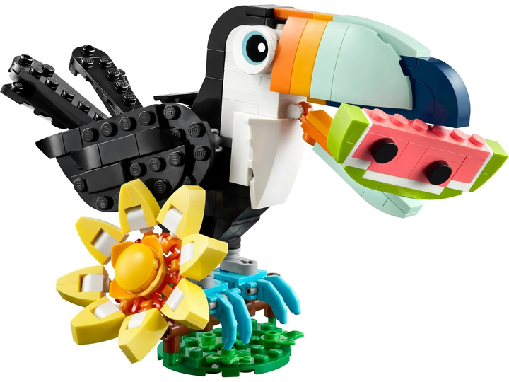 Zestaw klocków LEGO Creator Dzikie zwierzęta: Tropikalny tukan 225 elementów 31173 (5702017879956) - obraz 3