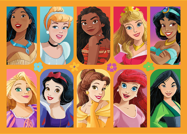 Пазли 4 in 1 Trefl Disney Princess Казкові історії 35+48+54+70