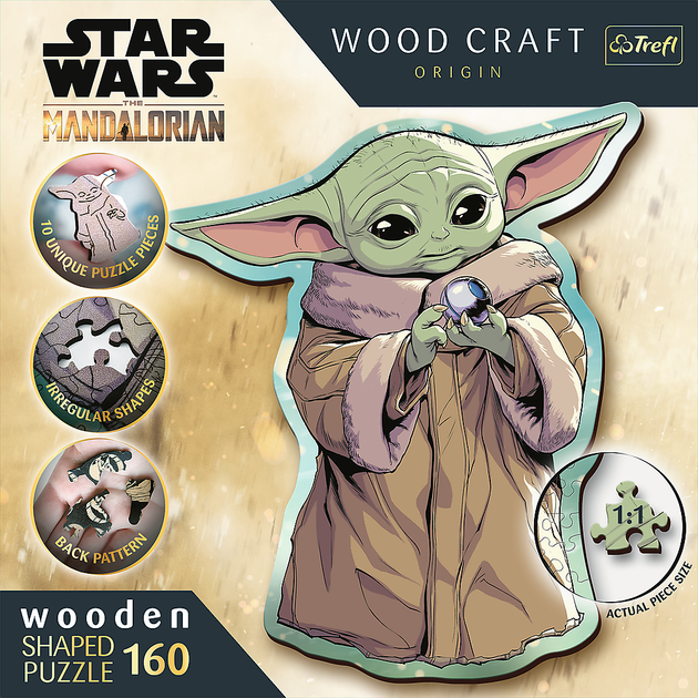Пазл Trefl Wooden Star Wars The Mandalorian Грог 160 елементів 20185 (5900511201857) - зображення 3