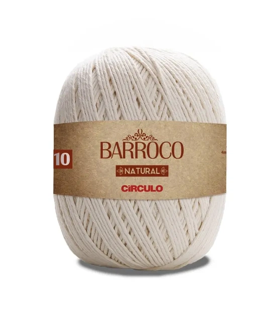 20 BARROCO 10 пряжа (100%бавовна, 400гр. 271м. ), натуральний - Фото 1 20 BARROCO 10 пряжа (100%бавовна, 400гр. 271м. ), натуральний - изображение 1