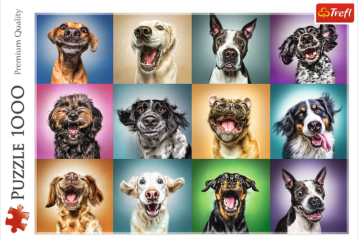 Пазл Trefl Смішні портрети собак 1000 елементів 10462 (5900511104622) - зображення 2