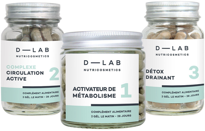 Zestaw suplementów diety D-Lab Action Capitions Circulation Active 28 kapsułek + Metabolism Activator 28 kapsułek + Detox Drain 28 kapsułek (3701026300293) - obraz 1