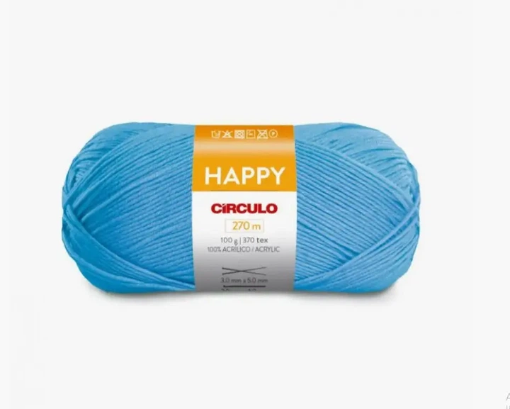 2359 HAPPY пряжа (100% акріл , 100гр. 270м.), блакитний - Фото 1 2359 HAPPY пряжа (100% акріл , 100гр. 270м.), блакитний - изображение 1